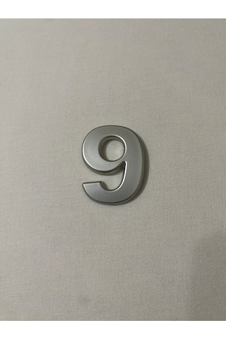 9 Dokuz Numara Yapışkanlı Daire Bina Villa Kapı Numarası Sarı Gold 4 Cmx5cm No:9 Plastik