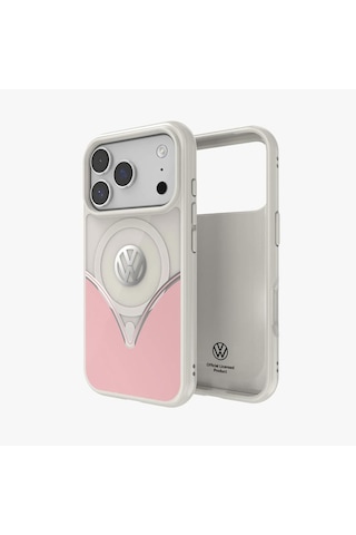Volkswagen Apple iPhone 17 Pro Uyumlu Kılıf - Pudra Pembe