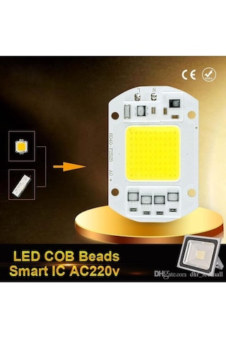 Termal Macun 50w 220v Cob Led Projektör Ledi 50 Watt Power Led Çipi