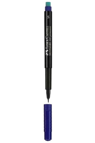 Faber Castell Permanent Asetat Kalem Mavi S 10'lu Kutu Diğer