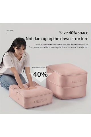 Honeybeeshop Gri Ekstra Buyuk Kapasiteli Ev Tipi Kompresyon Saklama Cantasi Giysi Ve Yorganlar İcin Uygun