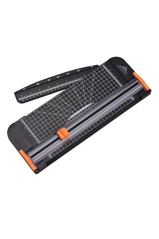 Giyotin Kağıt Kesici – A4 Kağıt Kesme Makinesi, Güvenlik Bıçaklı, Cetvelli, Çift Yönlü Kesim