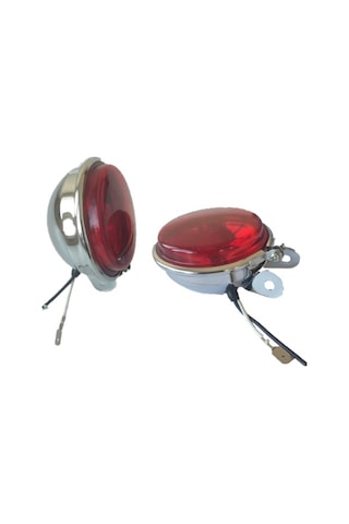 2 Adet Oben Yuvarlak Krom Stop Lambası H3 Ampullü N11.5426