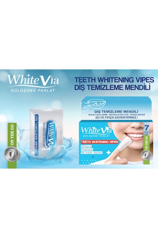 WhiteVia Diş Temizleme Mendili 7 Adet