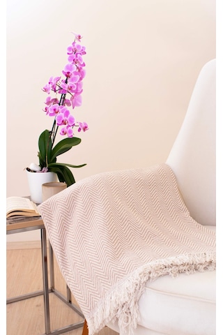 Tabu Home Dokuma Cozy Comfort Bej Tv Örtüsü