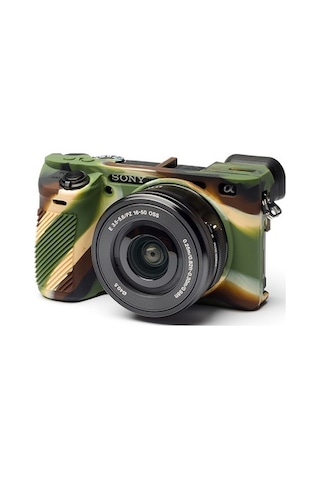 Easycover Sony A6500 Silikon Kılıf Ecsa6500C (Kamuflaj)