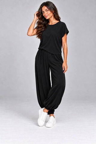 Lismina Balon Pantolon - Jogger Siyah
