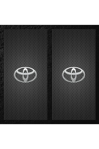 Araç Kapı Direği Kaplama Folyosu Uv Baskılı 2'li Set-50x24 Toyota