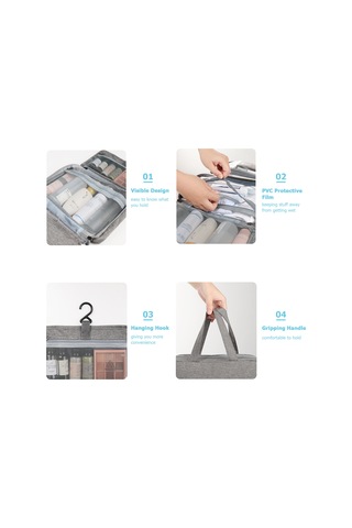 Moveevo Taşınabilir Seyahat Makyaj Çantası Su Geçirmez Saklama Çantası Kozmetik Çantası Makyaj Aletleri Düzenleyici