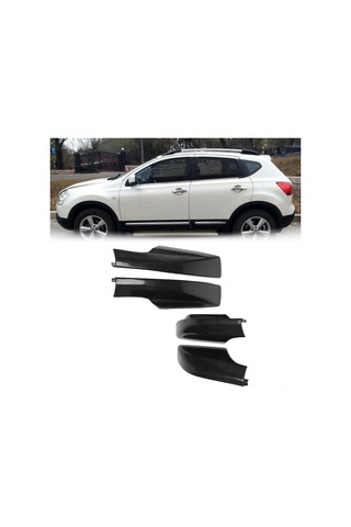 Fosenze Nissan Qashqai 2008-2015 Sağ Ön Çatı Bagaj Rafı Koruyucu, Siyah Abs Malzeme, Kolay Kurulum, Dayanıklı Kullanım