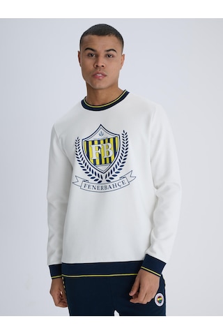 Fenerium Erkek Kolej Fb Çelenk Sweat Ekru