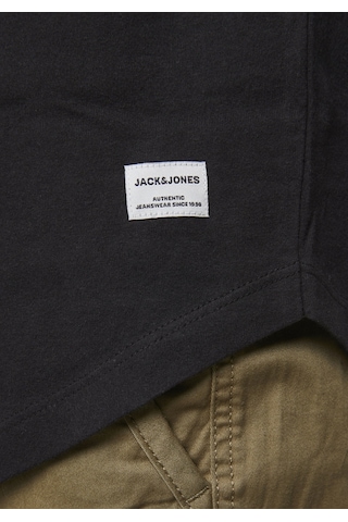 Jack & Jones Jack Jones Enoa Tee Ss Crew Neck Noos Erkek Siyah Tshirt 12113648 Siyah