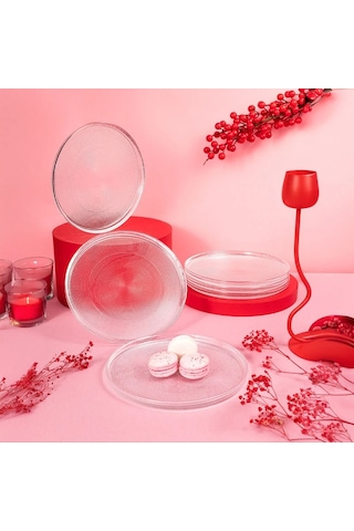 Fecra Loren 6 Parça Servis Seti 21 Cm Natürel