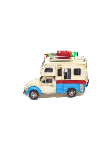 Dekoratif Metal Karavan Tenteli Sevimli Karavan