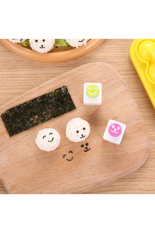 Pxcl Onigiri Pirinç Topu Kalıbı Taşınabilir Mutfak Aleti Deniz Yo Sarı