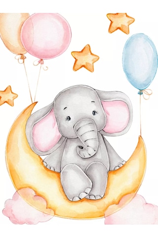 Artenuevo "fil Devleri" İç Dekoratif Çıkartma Seti 152778264 Mavi