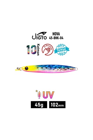 Jig, Zoka, Suni Yem, Glow Uv Metal Jig, 45gr 10cm Jıgto Nova-45
