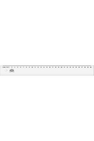 Hatas 0160 Geniş Plastik Büro Cetveli 30 CM