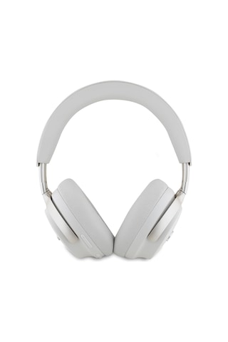 Tr Anc Ve Enc Özellikli Kulak Üstü Bluetooth Kulaklık Guess Lisanslı Metal Yazı Logolu Script Seri Bej
