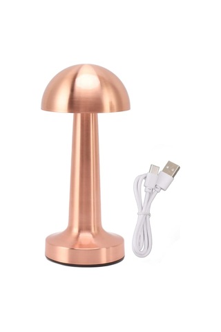 Northcity Kablosuz Dokunmatik Masa Lambası 3 Işık Modlu Bronz - Usb Şarjlı Led Masa Aydınlatması