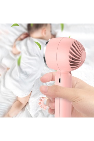 Kosona Usb Şarjlı Elden Fan, 3 Hızlı 2000mah Pil, Taşınabilir Masaüstü Fan, Doğal Rüzgar, Çıkarılabilir Tabanlı, Yaz Seyahat Ve Dış Etkinlikler İçin