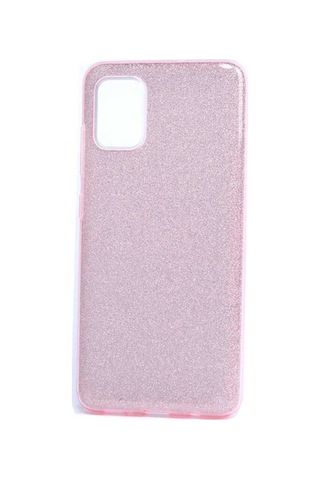Samsung Uyumlu Galaxy A71 Kılıf Zore Shining Silikon Rose Gold