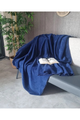 Renetic Yumuşak Dokulu Polar Battaniye Tv Battaniyesi 150x230 Lacivert