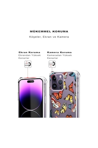 Prinrify Oppo A5s Uyumlu Water Color 2 Baskılı Şeffaf Köşe Korumalı Antişok Kılıf