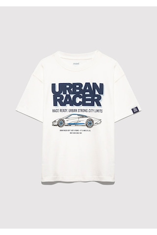 Mavi Beyaz Erkek Çocuk T-shirt M6610364-70057 Beyaz