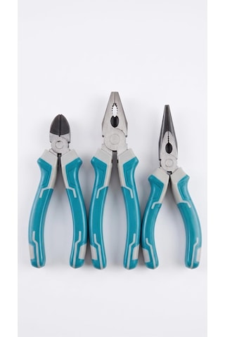 Ergonomik İzole Saplı 3'lü Pense Takımı - Pense 175 Mm/yan Keski 160 Mm/kargaburun 160 Mm