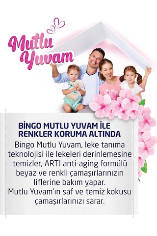 Bingo Matik Toz Çamaşır Deterjanı 10KG Beyazlar ve Renkliler 67 Y