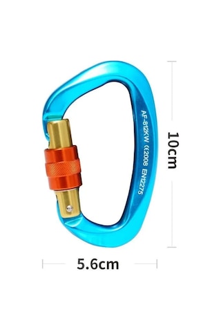 Suofeng "profesyonel Kaya Tırmanışı Karabinası - 25kn Dayanıklı, 100mm Uzunluk, Havacılık Alüminyum"