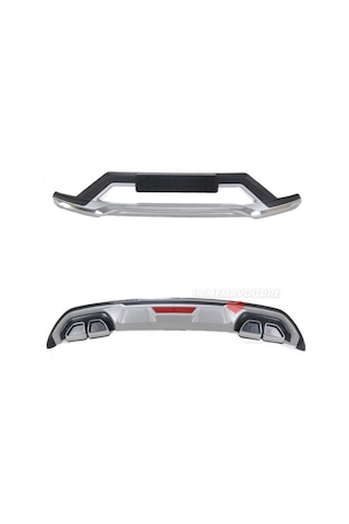 Autogp Hyundai Tucson Ön Arka Tampon Koruması Difüzör 2018 2019 2020 1.6 005 Hy23 03 044c