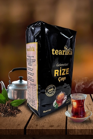 Tearika Geleneksel Rize Çayı Mayıs Hasadı Doğal Siyah Çay 1 KG