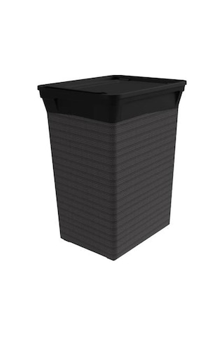 Qutu Kapaklı Çöp Kovası - Antrasit - 20 Lt Antrasit