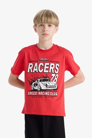 DeFacto Erkek Çocuk Pijama Takımı Kısa Kollu Üst Esnek Belli Şort F1734A825HSRD63