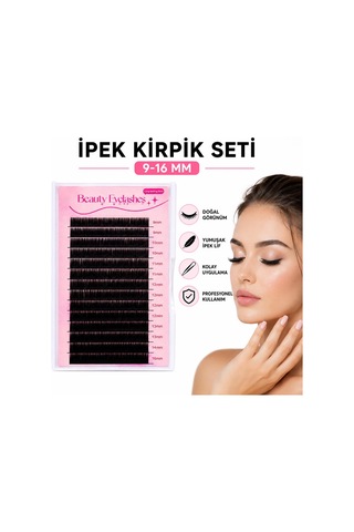 3b Trend 9-16 Mm İpek Kirpik Seti Profesyonel Tekli Takma Kirpik Doğal Hacimli Görünüm