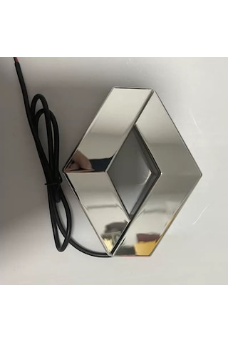 Renault 4d Işıklı Logo Arma Kırmızı 9.4/7.5 Cm Led Logo Arma Renault Illuminated Vehicle Logo