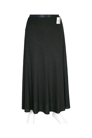 Hesna Kadın Firdevs Firuze Astarlı Çapraz Model Siyah Etek 001