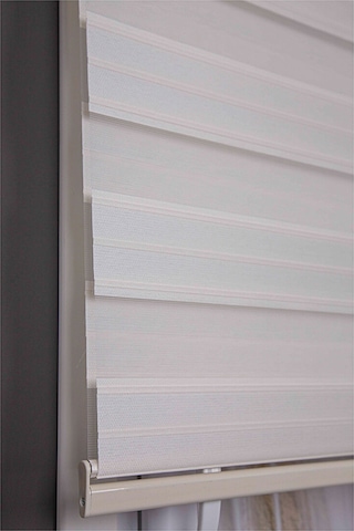 Oba Perde Keten Zebra Perde Beyaz 80 x 190