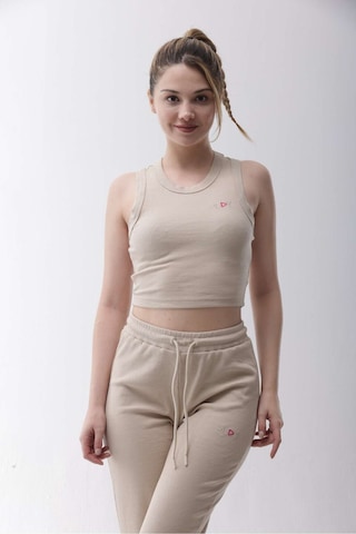 Kaşkorse Bej Fitilli Bra Bej