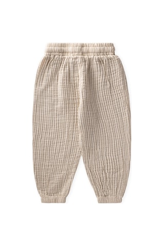 Cigit Müslin Şalvar Pantolon 1-6 Yaş Soft Yeşil Çizgili