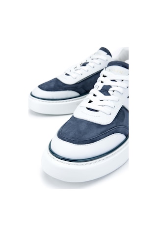 Fabi Erkek Hakiki Deri Lacivert/beyaz Sneakers & Spor Ayakkabı 510 Fu0828b Erk Ayk Y24 Denım/bıanco Çok Renkli