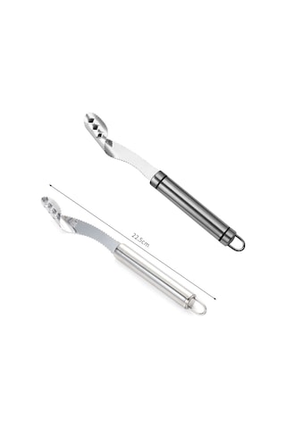 Sones 10 Adet Paslanmaz Çelik Biber Tohumu Ayıklayıcı Meyve Çekirdeği Bıçağı Yuvarlak Saplı