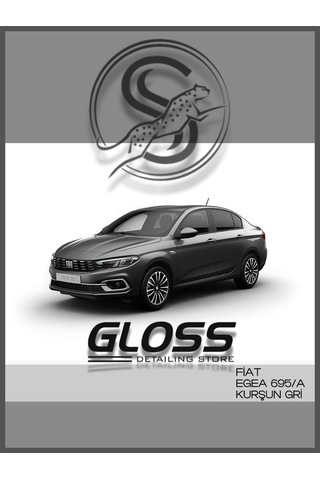 Fiat Egea Kurşun Gri 695a - Profesyonel Çizik Ve Taş İzi Giderici Rötuş Boyası 20ml. Uyumlu