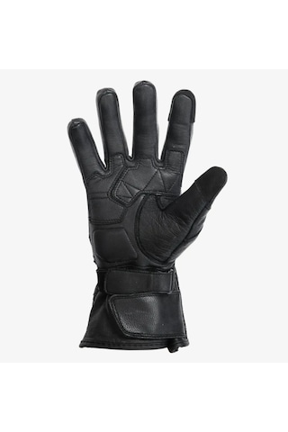 Venom Motosiklet Eldiveni Deri Siyah %100 Leather Motorcu Eldiveni