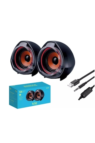 Trio S6 10w 1+1 Aux Usb Hoparlör Trio S6 10w 1+1 Aux Usb Hoparlör