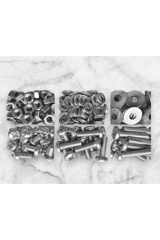 Krasimall Yarıküre Vida M6 Somun Ve Pul İle - 175 Adet. 169627928