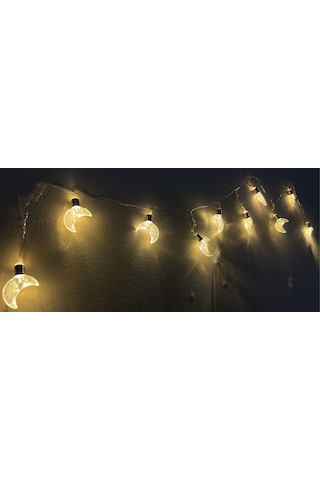 2 Metre Pilli Ay Figürlü Led Işık Gün Işığı Gün Işığı - Sarı