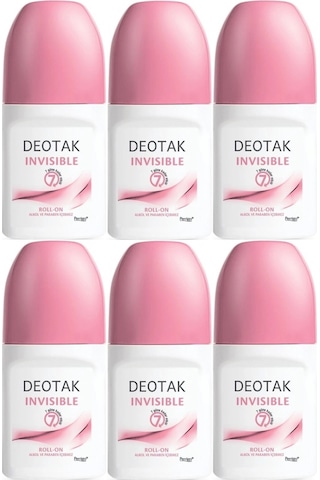 Deotak Invisible Kadın Roll-On Deodorant 6 x 35 ML